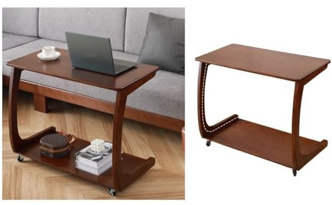 WQQYU6HKF Couch-Beistelltische, Holz, beweglicher Teetisch, Beistelltisch, Beistellschrank, Wohnzimmer, kleiner Couchtisch, Nachttisch, Erkerfenster, Couchtische