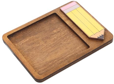 Zerodeko Holz-aufbewahrungsbox Für Haftnotizen Stabil Vielseitig Kompakt Schreibtisch Organizer Holz Memo-box Notizzettelhalter Für Büro Wohnaccessoires