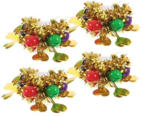BESPORTBLE 4stücke Teiliges Kids Sequin Armband Mit Für Und Cheerleading-aktivitäten Bunte Blumenarmbänder Für Mädchen Für Auftritte Und Kostüme
