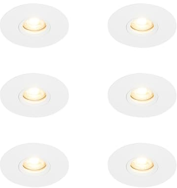 QAZQA 102870 - Spot encastrable - 6 pièces - Ø 120 mm - - éclairage intérieur - Salon I Chambre I Cuisine I Salle à manger