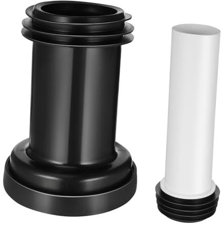 HOMSFOU 2piezas Tubo Recto Extendido Para Descarga De Inodoro Accesorio De Desagüe De Pared Para Instalación De Inodoro Pared Tubo De Descarga Alargado Compatible