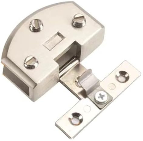 Charnières pivotantes for porte en verre, fixation for de douche, 2 pièces, alliage zinc, for 5 à 8 mm(L Bright)