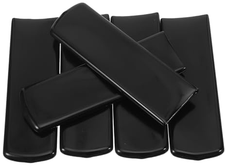 DECHOUS Set 6 Coperture Maniglia Valvola a Sfera in Pvc Nero, Protezione Manicotti Ergonomici per Rubinetti Acqua, Ricambio Maniglia Rubinetto per Uso Interno ed Esterno