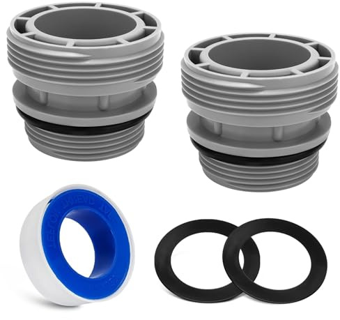 Lysjoy Adaptador Tubo Piscina, 4560 Kit Conector Piscina, Conector Manguera Piscina, Adaptador Manguera Piscina, Accesorios Piscina de 40 mm a 1,5 Pulgadas para Intex y Coleman Bombas de Filtro