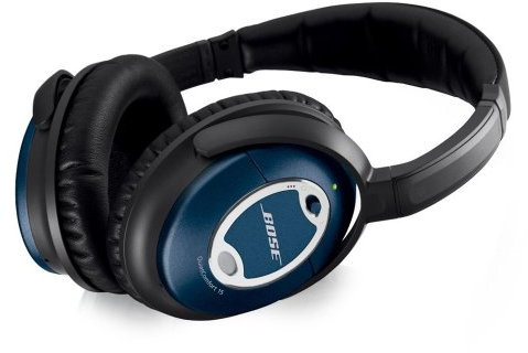 Bose® QuietComfort® 15 Casque à réduction de bruits Edition Limitée Bleu