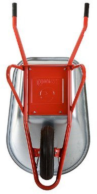 2X Profi Schubkarre Bauschubkarre rot 100l Liter mit Bodenplatte ***NEU***