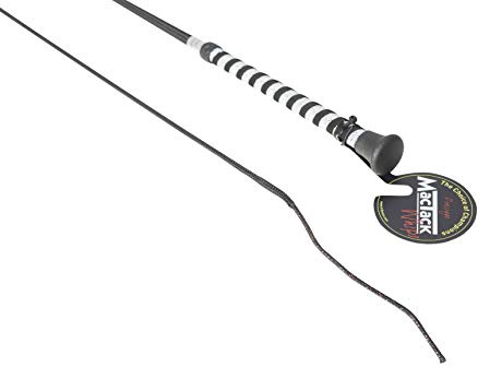 MacTack Unisex's Black Dressage Whip with Silver Glitter Handle 39, Regular