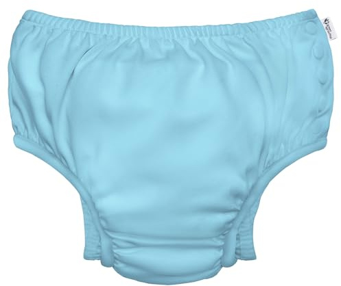green sprouts Baby Ultimate Reusable Snap Swim Diaper, Aqua, 18-24 Months