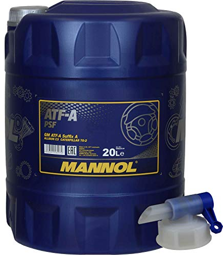 MANNOL Olio idraulico ATF-A PSF Idraulico Fluid Oil 20 litri con rubinetto