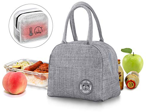 JEEZAO Bolsa Termica Porta Alimentos 6L,Bolsa Nevera Refrigeradora,Llevar Almuerzo para Playa,Oficina,Trabajo,Viaje,Escuela