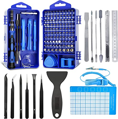 Eventronic 132 in 1 Set Cacciaviti Precisione Magnetici Professionali, di Riparazione Portatile Telefono Cellulare, Tablet, Laptop, Occhiali, Orologi