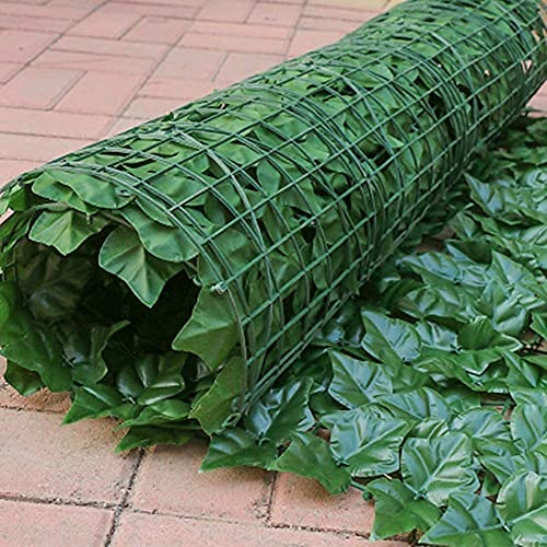Balkon Sichtschutz Efeu künstliche Hecken Zaun Garten Pflanzenzaun Outdoor Garten Sichtschutz Hinterhof Dekorative Pflanzen Wand Sichtschutz Heckengitter Spalier mit künstlichen Blättern Künstlich