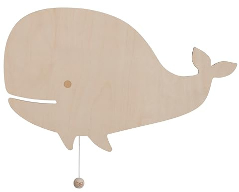 Baby's Only - Applique murale baleine Wonder - Marron - 23x38 cm