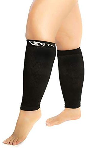 Zeta Wear Kompressionsstrümpfe dicke Waden, Wadenhülle, Kurze Länge, bequeme nunterstützung, große Manschetten