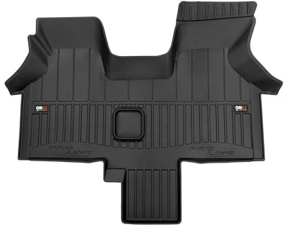OMAC Gummi Fußmatten kompatibel mit VW Transporter T4 1990-2003 Premium Gummi Schwarz 1tlg