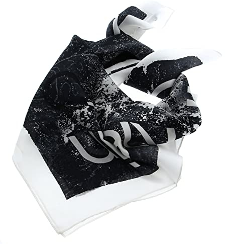 Calvin Klein Rtw Wave Print Bandana 70x70 Rtw Wave Print