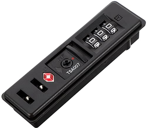 ULTECHNOVO Tsa-Sicherheitsschloss Zollcode-Schloss Gepäck-Reiseschloss Werkzeugkasten Taschenkombination Reißverschluss Feste Schlösser 3-Stellig Für Reiserucksack-Zoll