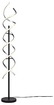 Trio Leuchten LED Stehleuchte Sequence 441810205, Aluminium Schwarz matt, inkl. 32 Watt LED, Switch Dimmer, Farbwechsel