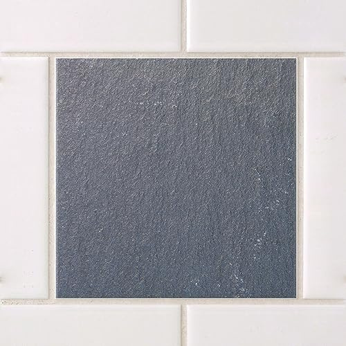 GRAZDesign Fliesenaufkleber Bad & Küche 15x15cm - 24 Stück | wasserfeste & selbstklebende Klebefliesen | Fliesenfolie Fliesenbild Motiv Grau Granit