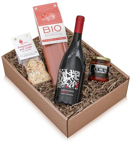 The Wine Guys Geschenkset - So schmeckt Italien: Wein, Pasta und Gewürze - Geschenkpaket für Genießer