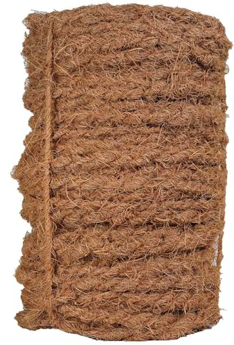 50 m dickes Robustes Kokosseil Seil - Ø 5-7mm - 100% Naturfaser (Kokosfaser) unbehandeltes nachhaltiges Kokosgarn für das Anbinden von Bäumen, Obstbäumen