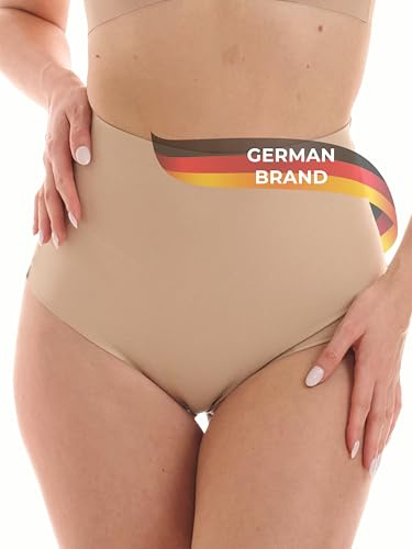 TONEST Shapewear Damen - Bauchweg Shape-String - Mid-Waist - Shaping-Miederstring - Figurformende Unterwäsche - 1000-MS-FC (42, Beige)