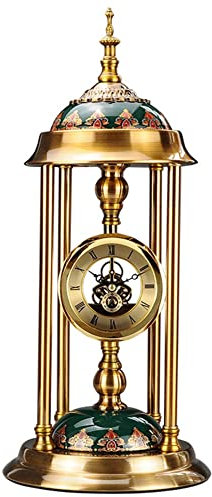LUOYAOB Vintage Kaminuhr Vintage-Tischuhr, antike Tischuhr, altmodische Großvateruhr leicht zu lesen, for Mantel, Wohnzimmerbüro, Schlafzimmerdekoration verwendet