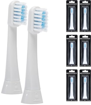 6x Megasonex Bürstenköpfe flat - medium