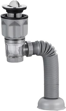 Lnhgh Flexibles Abflussrohr für Waschbecken,Flexibles Abflussrohr | Geruchshemmender Ablaufschlauch für Badezimmerwaschbecken, erweiterbar,Nahtlose Verbindung, verstellbarer Waschbecken-Ablaufschlauch