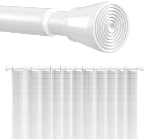 Teleskopstange Gardinenstange Ohne Bohren 113-197cm Weiß
