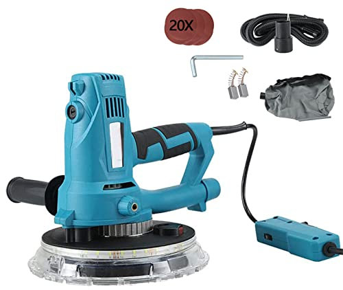 Ponceuse pour cloisons sèches, ponceuse électrique pour cloisons sèches, ponceuse pour plaques de plâtre avec aspirateur automatique, ponceuse électrique, vitesse variable 1000-2100 tr/min, ponceuse