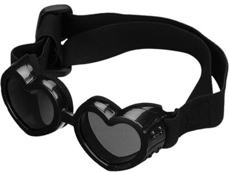 Herz-Hunde-Sonnenbrille,Hunde-Herz-Sonnenbrille | Augenschutzbrille für Haustiere - Anti-Fog-Sonnenbrille mit verstellbarem Riemen für Haustiere, Hunde-Sonnenbrillen, Hundebrillen