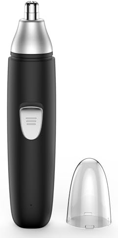 Nose Hair Trimmer Professional Painless Eyebrow Trimmer Battery-Operated Trimmer Dual Edge Blades for Easy Cleansing