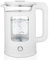 Electric Kettle, 1.8L Glass Tea Kettle, 1500W Fast Boil Quiet Glass Kettle, with Blue LED, Auto Shut-Off and Boil-Dry Protection, With a cleaning brush, Ideal for office dormitories and homes, white