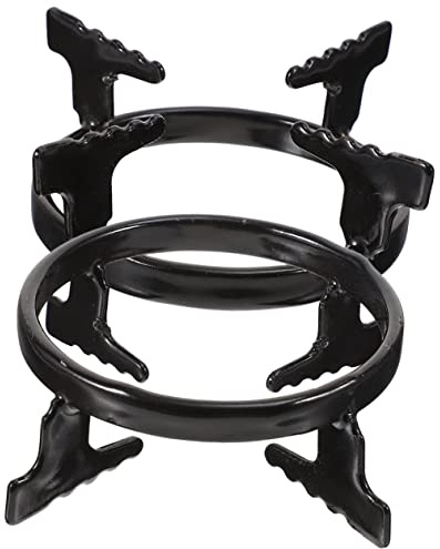 Soporte para Cafetera Cocina Gas 2 Piezas de Hierro Negro | Olla y Pan, Uso en Cocina y Escritorio, Instalación Sencilla, Equilibrio Estable