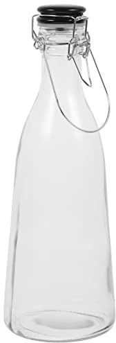 UKCOCO Bottiglia per Condimento in Vetro con Tappo Bottiglia per Aceto Resistente Utensile da Cucina