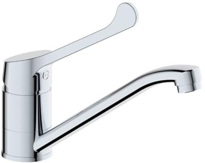 Mitigeur évier levier clinique baril bas chromé Ø40 mm - Timeless | Tecom