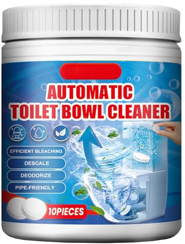 KOAHDE Tableta de Limpieza de Wc,Bloques de Limpieza de Inodoro Azules,10Pcs,Limpiador Efervescente Multifuncional
