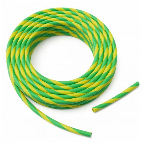 3mm Earth Sleeving PVC Green & Yellow 3.0mm Electrical Wire Cover | 5m Pack