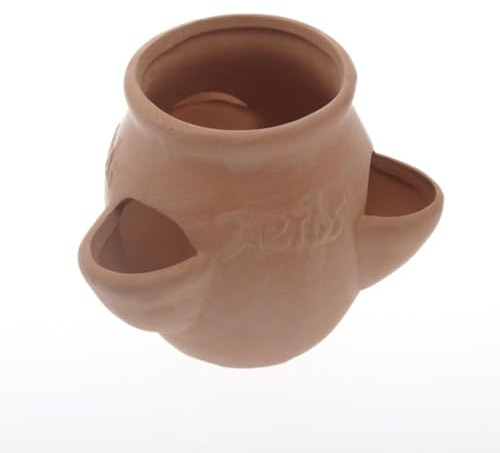 Pflanztopf - Terracotta Kräutertopf - Anzuchttopf - Deko - ca. 11 x 9 cm - 2 Stück für Innen und Außen - 24466