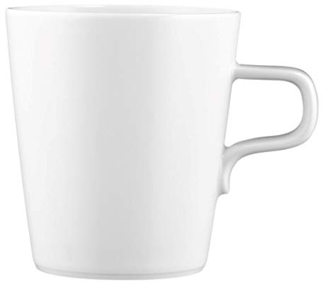 Seltmann 001.710907 No Limits Rund Porzellan Milchkaffeetasse, 00003 Dekor, 0,35L Volumen, Weiß