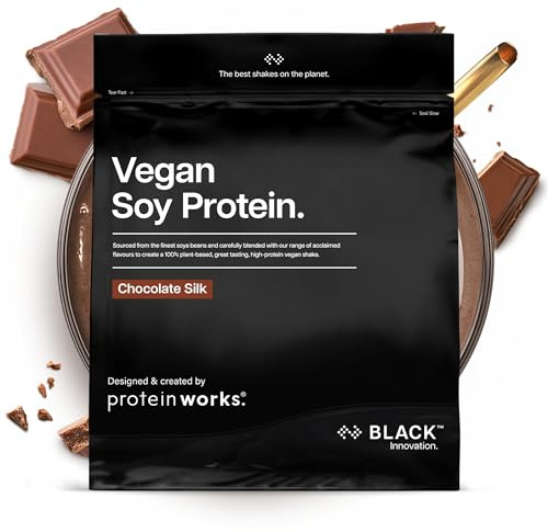 Protein Works | Vegan Soy Protein - Black, Chocolate Suave, 2 kg