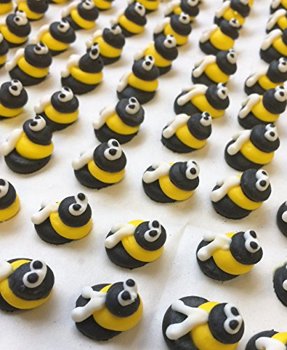 Holly Cupcakes Fabulous Handpiped Mini Sugar Bees (Pack of 48)