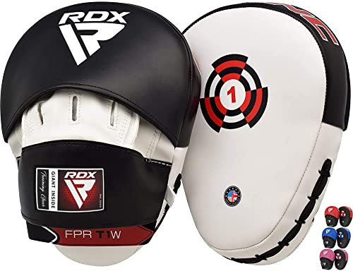 RDX MMA Training Thai Boxing Pratzen Paos Schlagpolster Zielscheibe Pads, weiß / schwarz