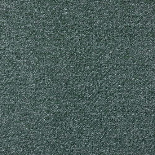 Schatex Living Teppichfliesen grün Schlingen Teppichboden als Fliesen selbstliegend Schlingenware Teppichbodenfliesen für Esszimmer und Büro | 1m² = 4 Fliesen, Grün