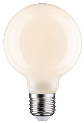 Paulmann 28623 Lampadina LED filamento G80 6 Watt lampadina classica dimmerabile opale 2700 K bianco caldo E27