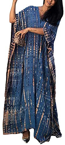 Orshoy Women Kaftan Dress Free Size Caftans Long Tunic Kimono Maxi Everyday Beach Cover Ups Loungewear