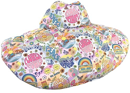 Bio Nackenhörnchen mit Stehkragen. Dinkelkissen. Nackenkissen Wärmekissen - Dinkel-Körnerkissen Nacken Schulter (Bio Dinkel & Bio-Stoff Flower Power)