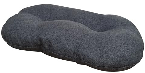 Croci Hydro Hundekissen, oval, wasserdicht, wasserabweisend, Stoff, waschbar, leicht zu reinigen, Grau, 87 x 57 cm