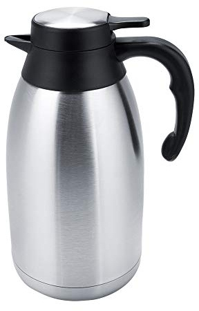 Termo Acero Inoxidable 2L, Dispensador Bebidas Calientes Frías Aislamiento Vacío para Café Té Agua Uso Doméstico Oficina